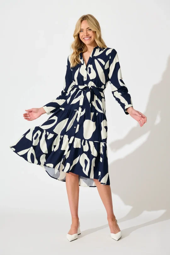 آرزوهای بی پایان Midi Navy White